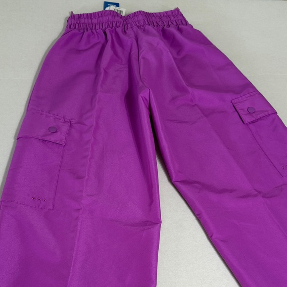 Adidas Purple Athletic Cargo Outdoor Workout Windbreaker Pants XS New With Tags - Picture 12 of 16